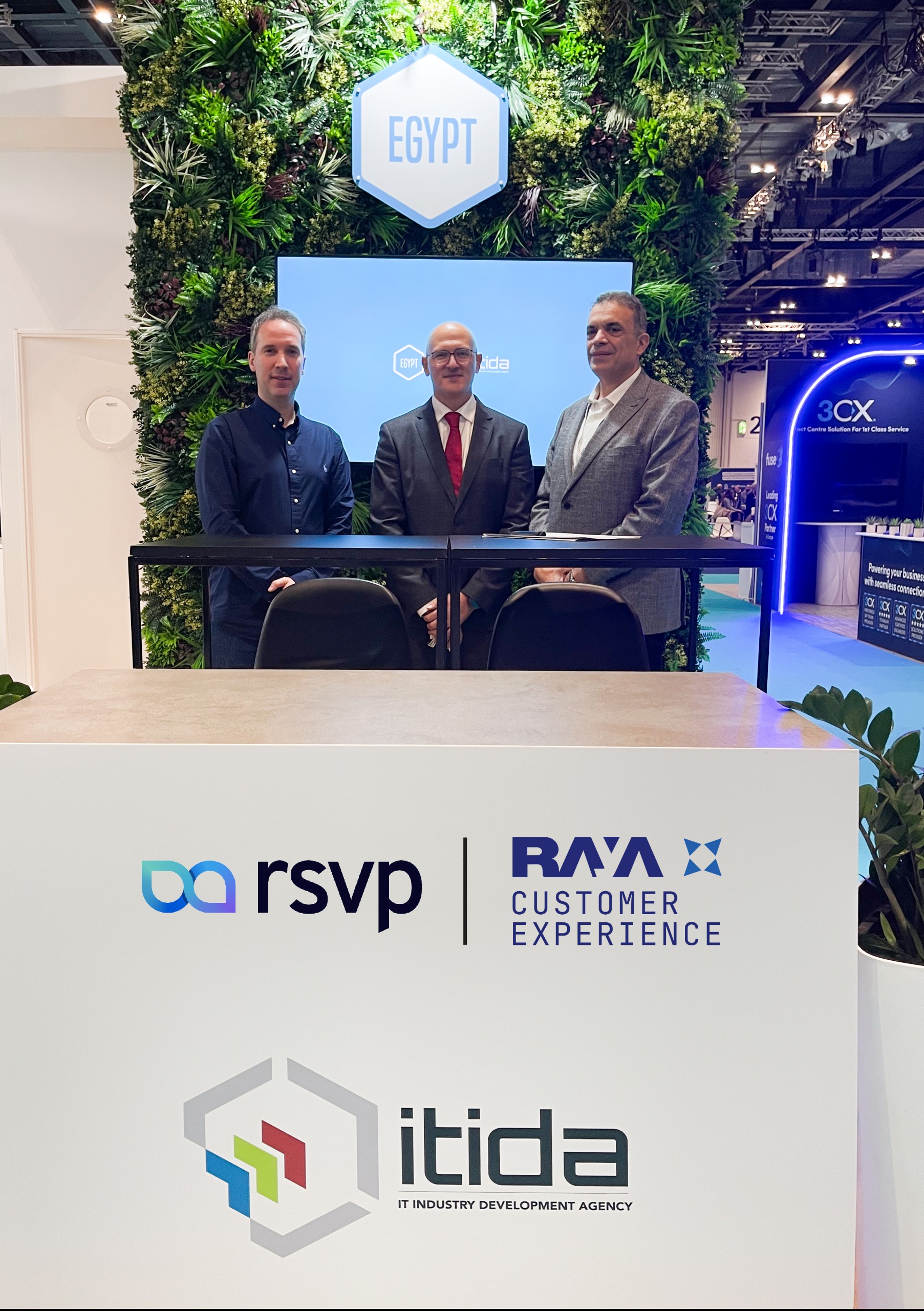 راية لخدمات مراكز الاتصالات وRSVP البريطانية توقّعان مذكرة تفاهم خلال معرض لندن بحضور ITIDA