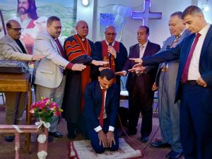 مجمع الكنائس المعمدانية المستقلة يحتفل برسامة قسٱ جديدٱ بإبشاق