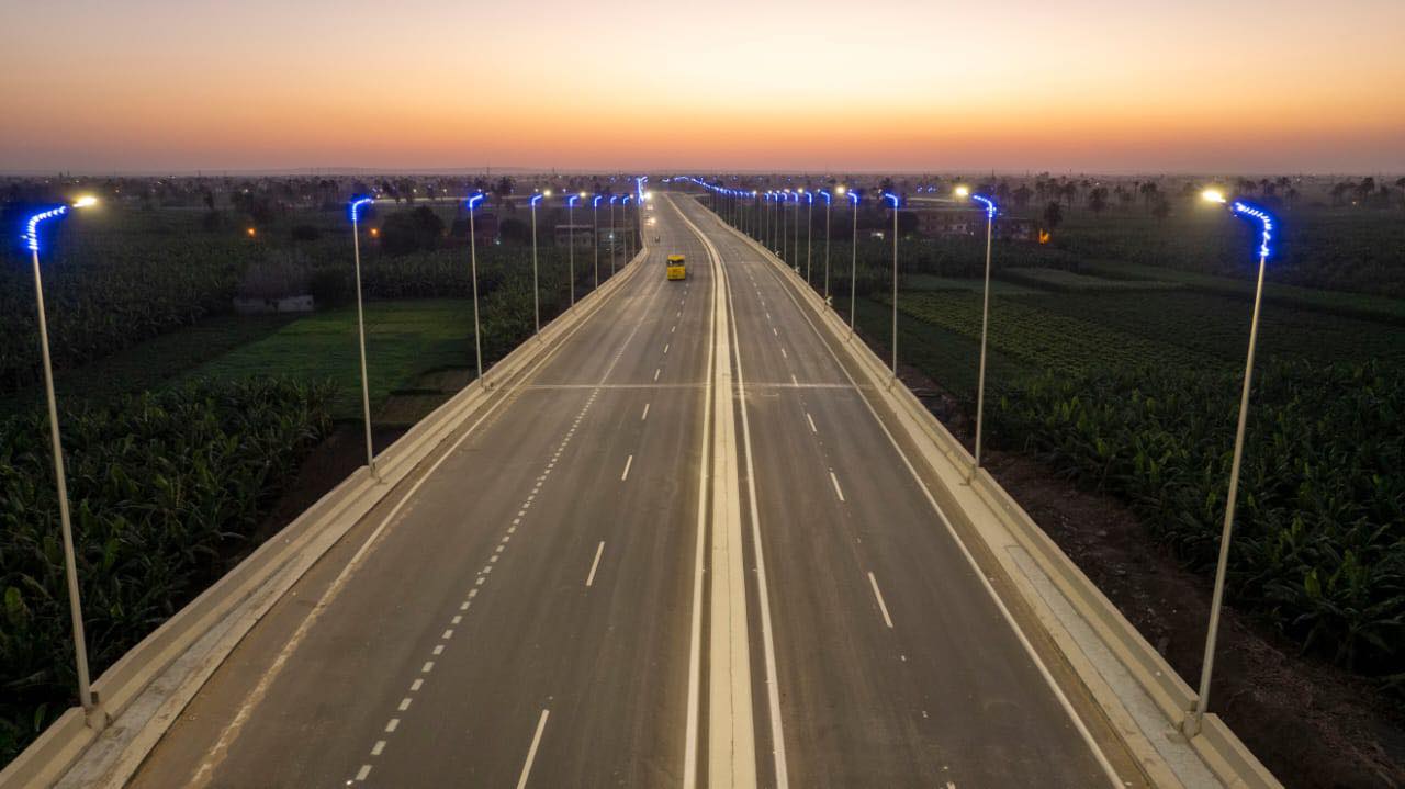 محور الفشن شريان تنموي جديد يربط ضفتي النيل في بني سويف
