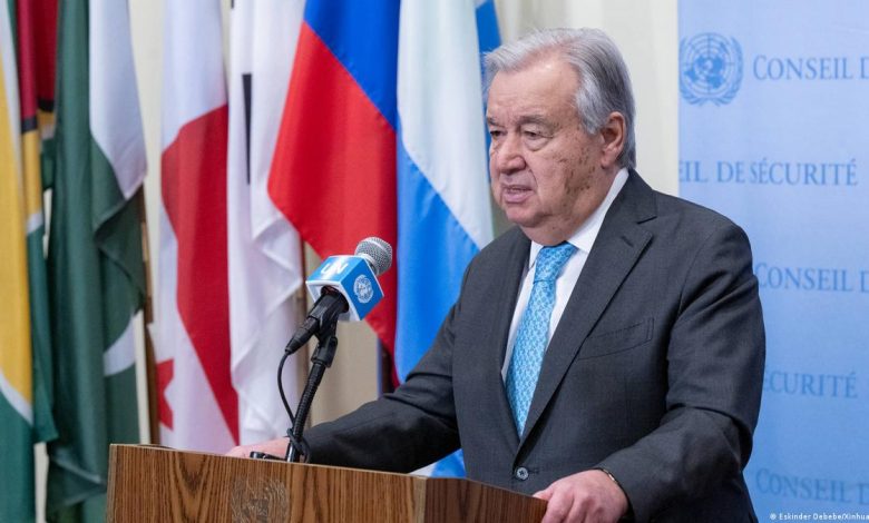 جوتيريش: الفلسطينيون بحاجة إلى أفق أمل وتنفيذ كامل لوقف إطلاق النار