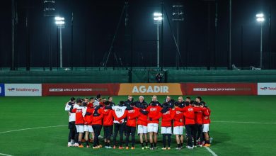 تدريب منتخب مصر قبل مواجهة زيمبابوي