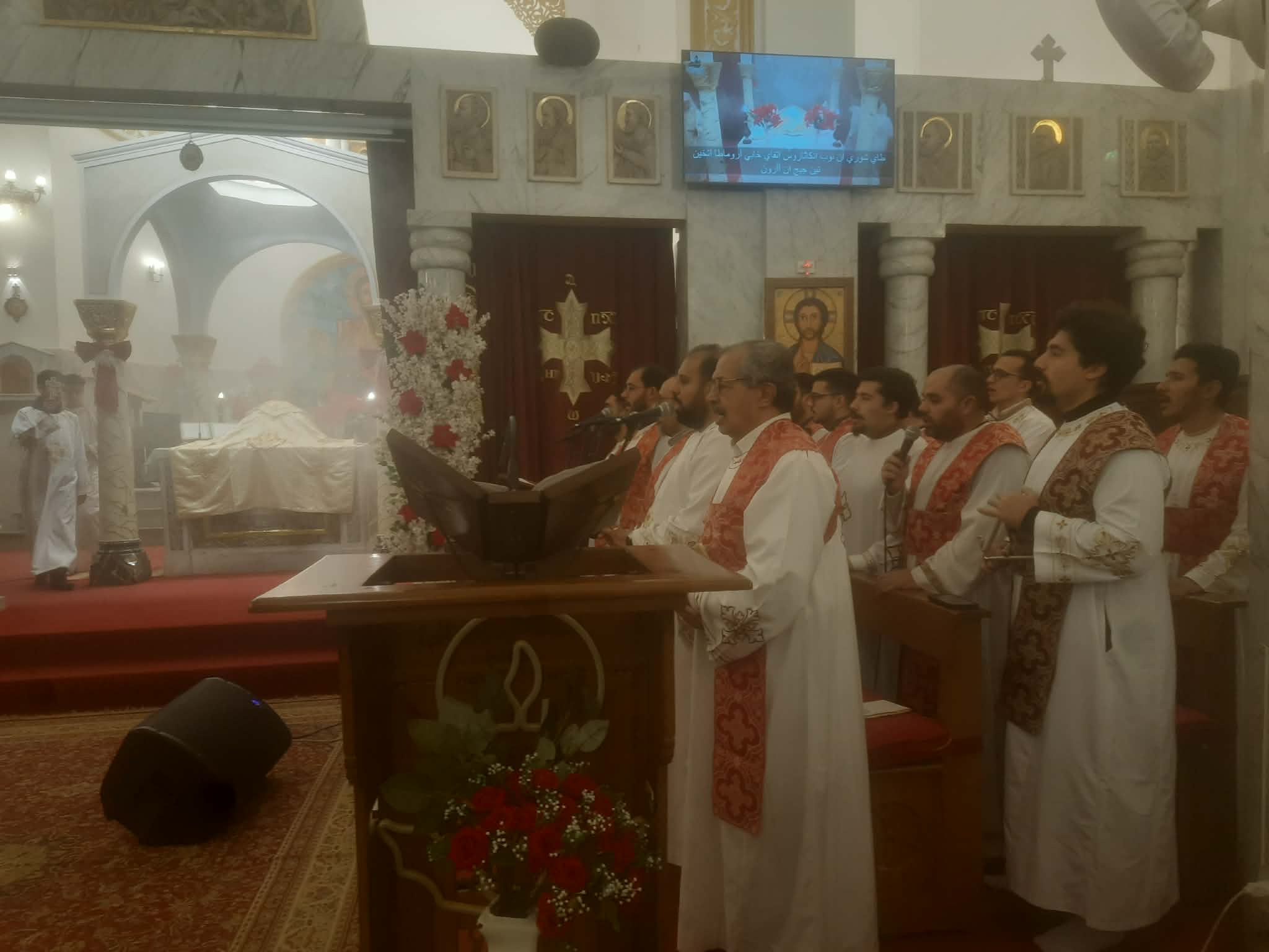 مطران أسيوط يترأس قداس احتفالات العام الميلاد الجديد بمطرانية الأقباط الكاثوليك