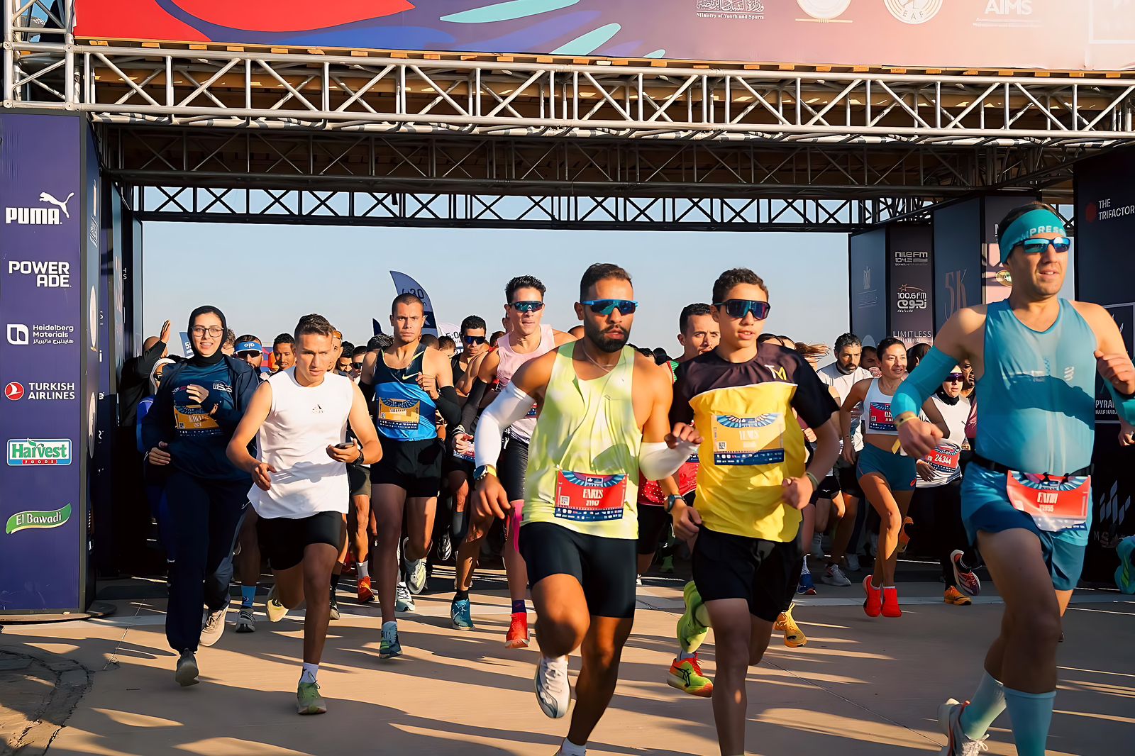 الخطوط الجوية التركية راعي رئيسي  لماراثون مراكز باهرامات الجيزة