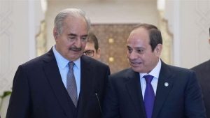 الرئيس السيسي يستقبل المشير خليفة حفتر بحضور رئيس المخابرات