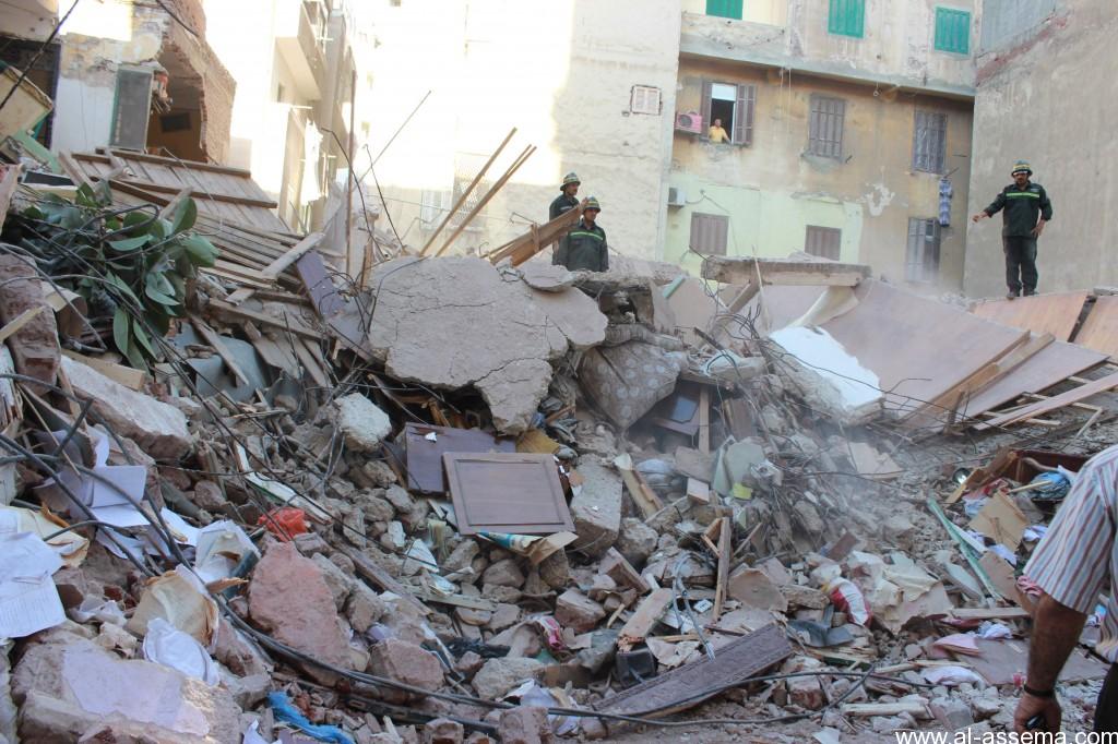 انهيار عقار مكوّن من 4 طوابق في إمبابة وإصابة 6 أشخاص