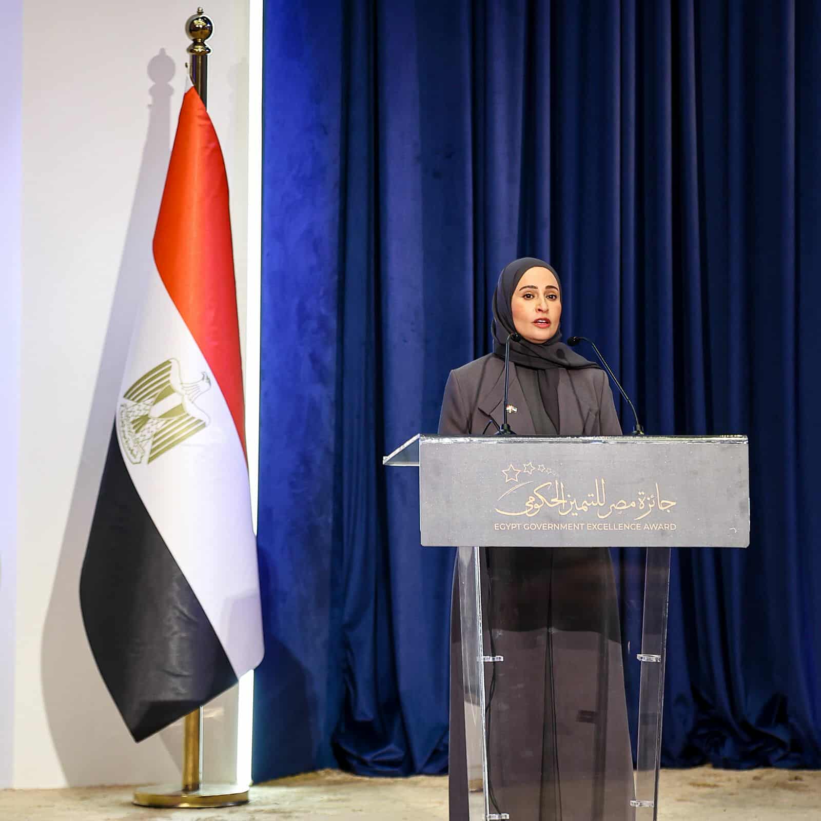 بحفل جوائز مصر للتميز الحكومي.. الرومي: اليوم نلتقي في أرض الحضارة