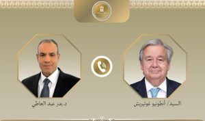 وزير الخارجية المصري يناقش الاستقرار الإقليمي مع الأمين العام للأمم المتحدة