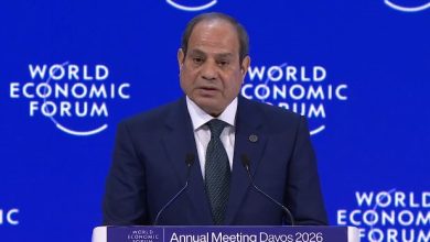 السيسي من دافوس: السلام العادل في فلسطين شرط استقرار الشرق الأوسط