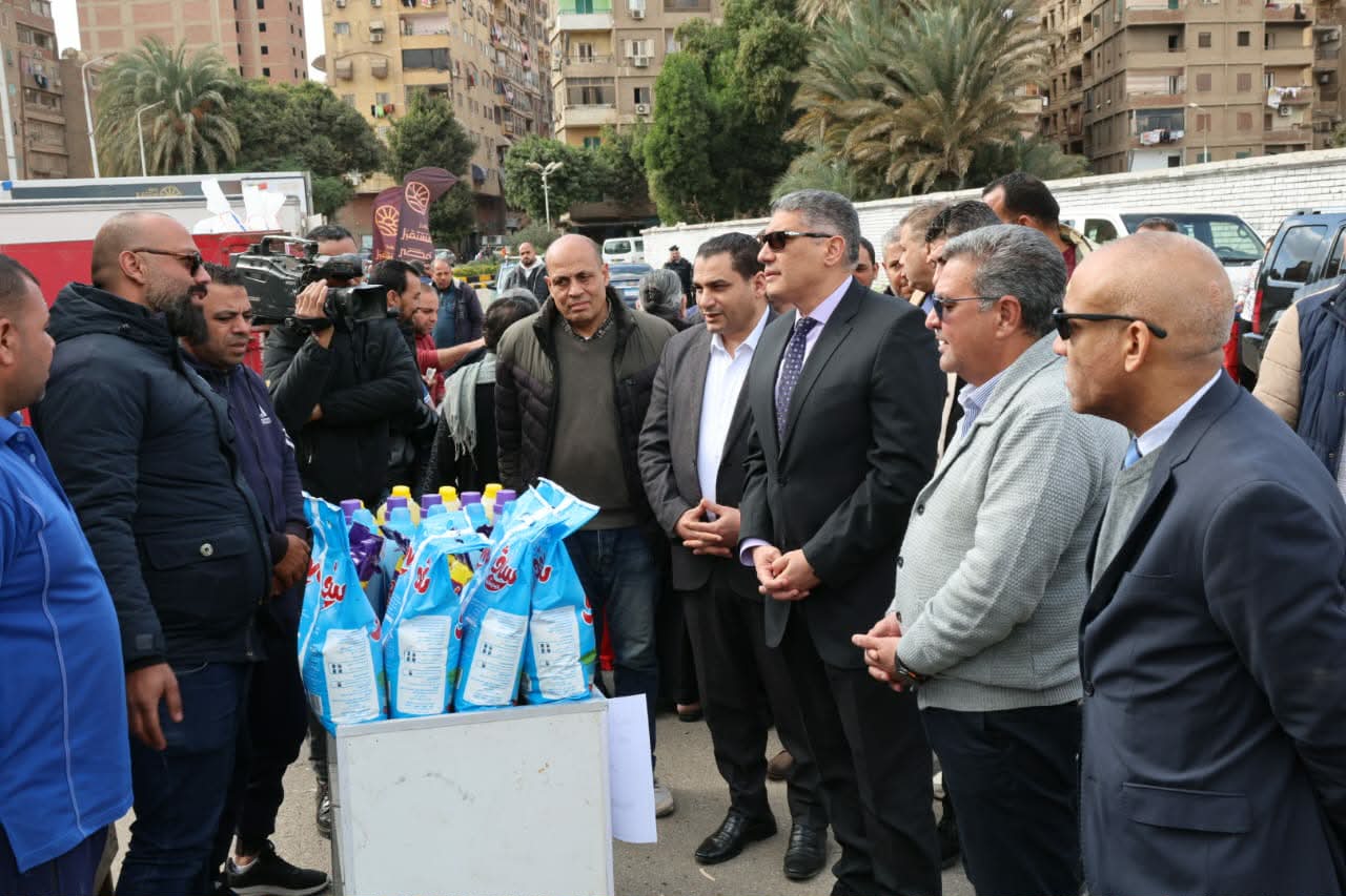 افتتاح سوق اليوم الواحد فى شارع الصوامع بإمبابة