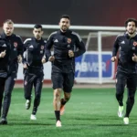 لاعبي الاهلي من التمرين الاخير