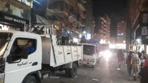 بعد الخناقة المنتشرة على المواقع .. استجابة فورية من محافظة الجيزة ورفع الإشغالات بالعريش