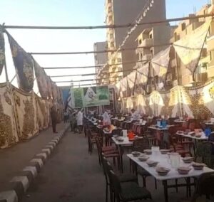 فى أول يوم رمضان..”البورصجية” من داخل أكبر مائدة إفطار فى الصعيد بأسيوط