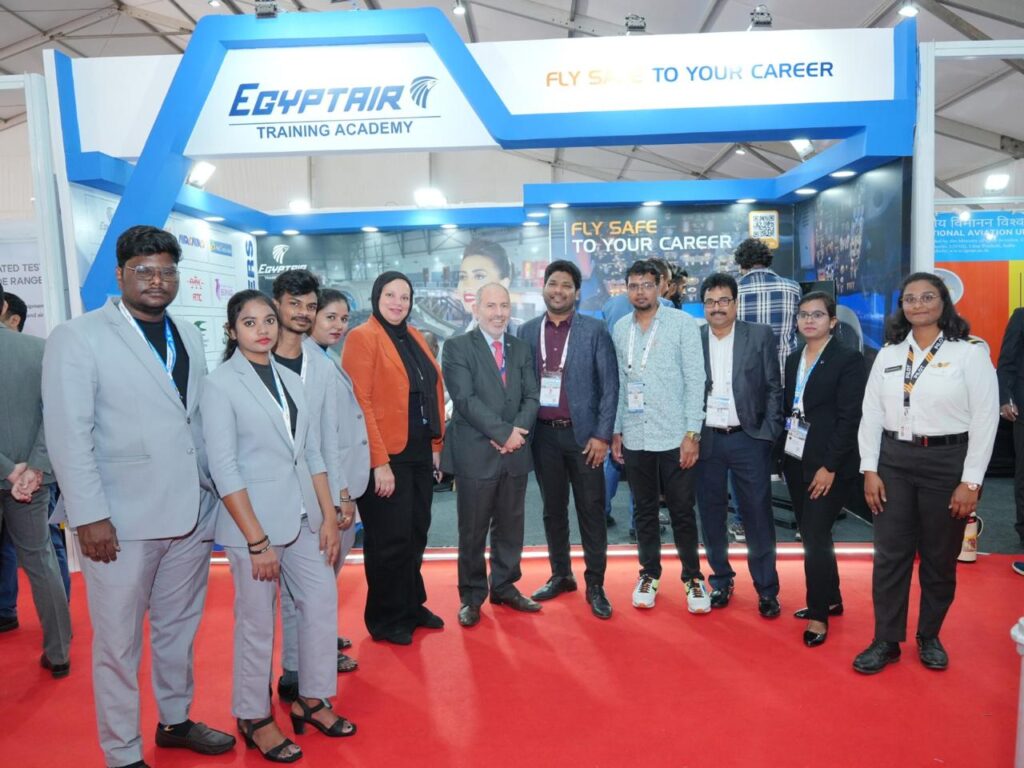 أكاديمية مصر للطيران للتدريب  تعزز ريادتها العالمية بمشاركتها في معرض Wings India Airshow 2026