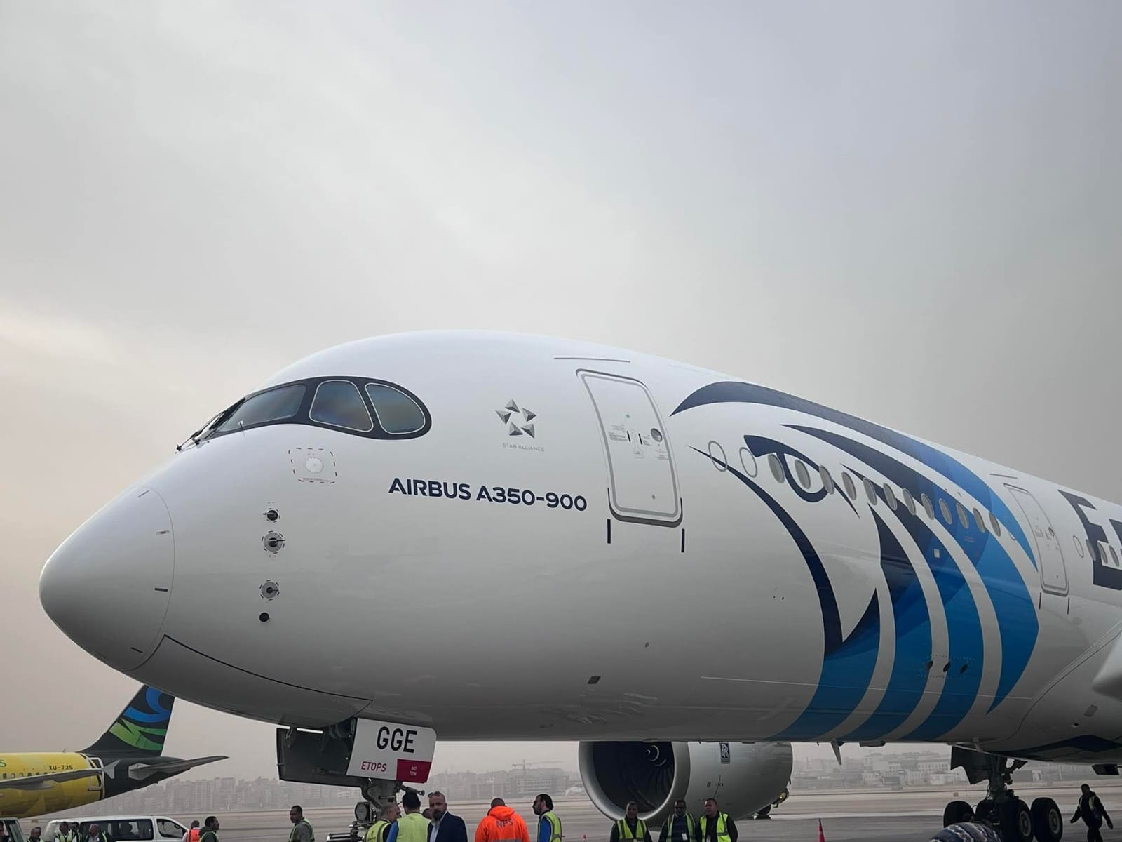 وصول أولى طائرات إيرباص A350-900 إلى مطار القاهرة الدولي