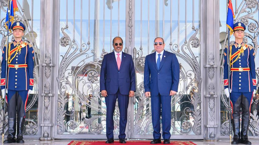 السيسي يستقبل رئيس جمهورية الصومال اليوم