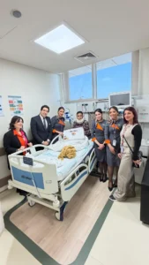 وفد من ايركايرو في زيارة لمستشفى اهل مصر لعلاج الحروق