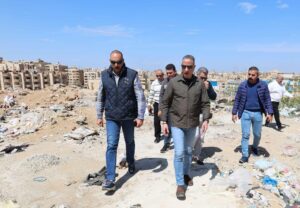 جولة تفقدية لمحافظ الجيزة داخل حدائق الأهرام