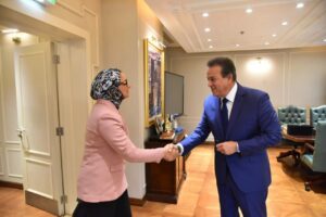 عبدالغفار ومجدي يبحثان تطوير الخدمات الصحية بالوادي الجديد