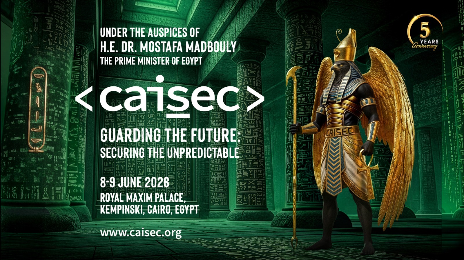 Under the Patronage of Prime Minister Dr. Mostafa Madbouly,CAISEC Returns in Its Fifth Edition to Reshape Digital Sovereignty Strategies