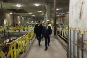 وزير النقل يتابع تقدم تنفيذ محطة الملك الصالح ضمن مشروع الخط الرابع لمترو الأنفاق