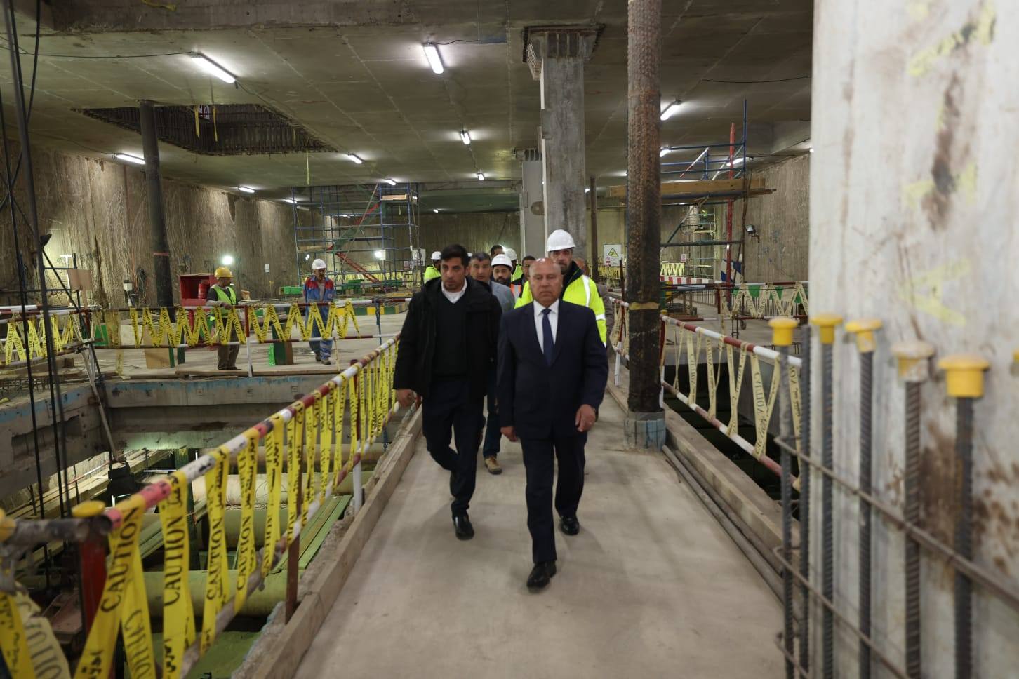 وزير النقل يتابع تقدم تنفيذ محطة الملك الصالح ضمن مشروع الخط الرابع لمترو الأنفاق