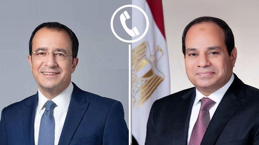 الرئيس ​السيسي يؤكد لقبرص تضامن مصر الكامل مع الدول العربية ورفض أي اعتداءات