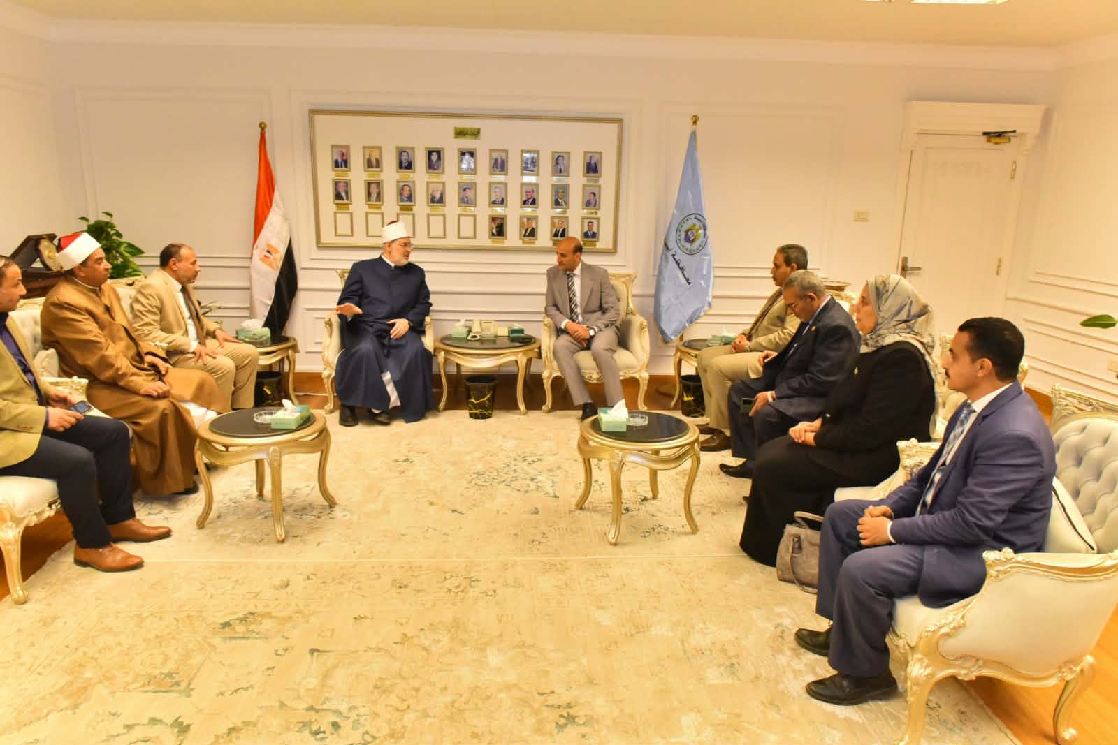 محافظ أسيوط يستقبل وكيل الأزهر خلال مؤتمر “المنازعات الأسرية في عصر الرقمنة”