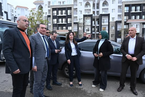 وزيرة الإسكان تتابع موقف الخدمات بالحى السكني الثالث “R3” بالعاصمة الجديدة