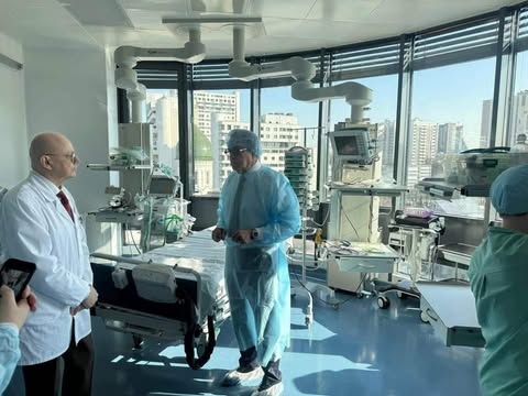 زيارة ميدانية لوزير الصحة داخل مركز «دميتري روجاتشيف» الروسي