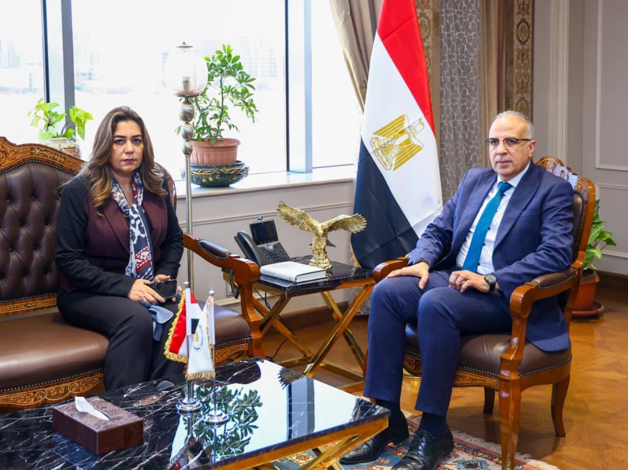 الري توافق على خط غاز طبيعي وعدد من المشروعات الساحلية