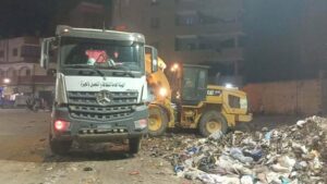 الجيزة: رفع 1800 طن مخلفات من العمرانية والوراق وإمبابة