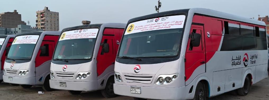 تشغيل تجريبي لمنظومة ربط الشروق بالقطار الكهربائي الخفيف (LRT)