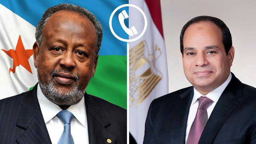 السيسي يجري اتصالًا هاتفيًا برئيس جيبوتي لتنهئته بفوزه بولاية رئاسية جديدة