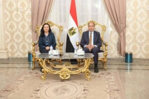 محافظ المنيا يستقبل وزيرة التضامن الاجتماعي لتفقد عدد من الأنشطة والفعاليات