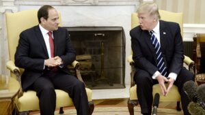 السيسي يرحب بقرار ترامب وقف العمليات العسكرية على إيران