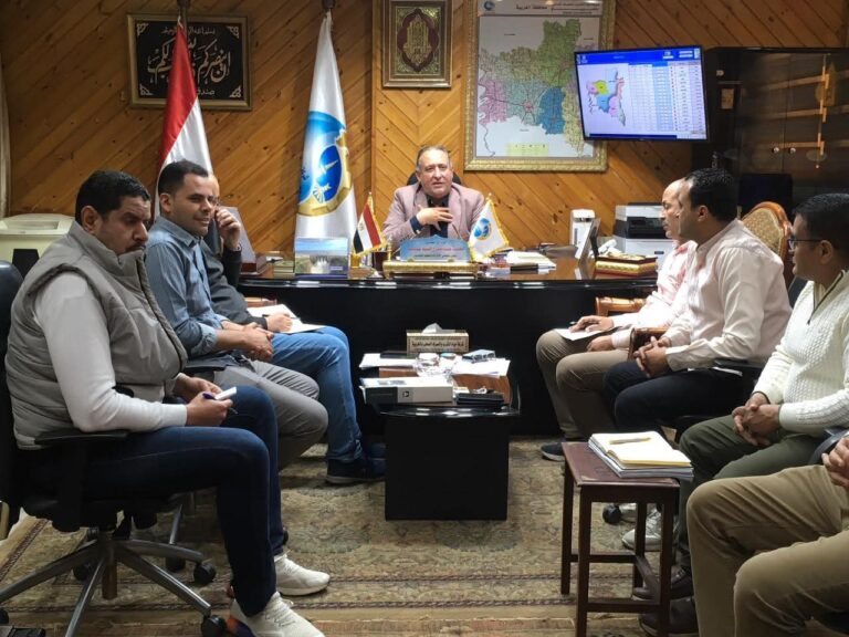 إجتماع رئيس شركة مياه الغربية