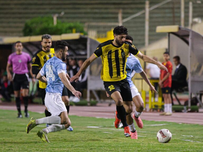 مباراة المقاولون العرب و غزل المحلة