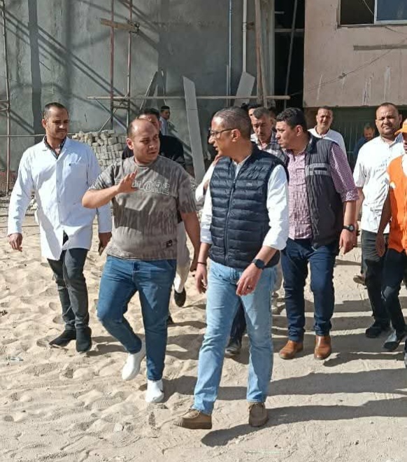 محافظ الجيزة يتفقد أعمال التطوير بمستشفى أطفيح المركزي
