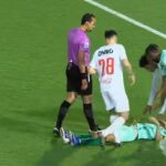 لحظة اصابة لاعب بيراميدز