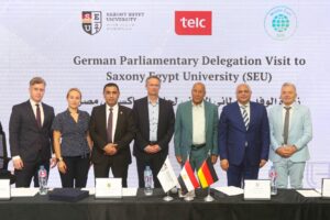 جامعة «ساكسوني مصر» تستقبل وفدًا برلمانيًا ألمانيًا رفيع المستوى لبحث سبل التعاون الأكاديمي