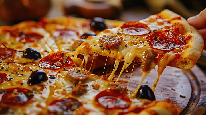 البيتزا بطريقة شهية وبنفس طعم وجودة المحلات