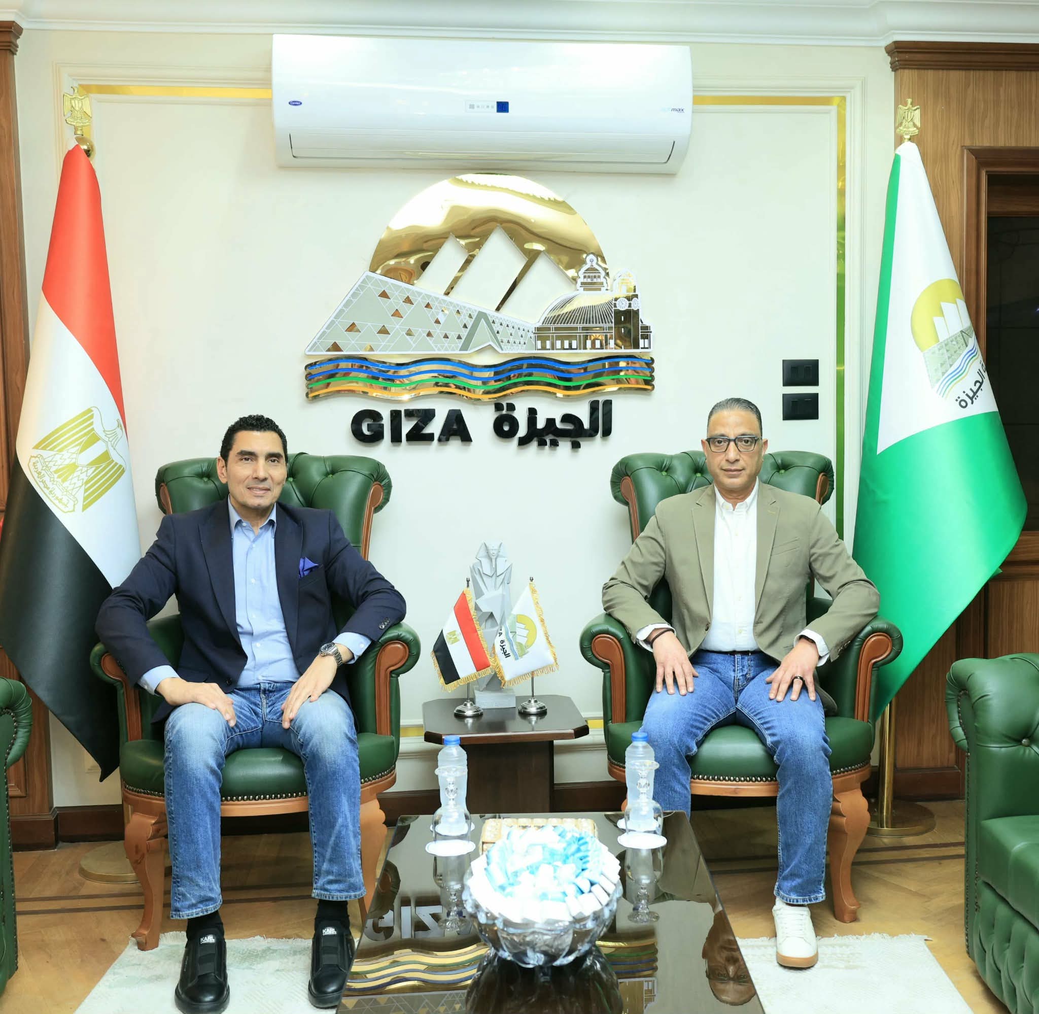 محافظ الجيزة ووزير الشباب في جولة على المنشآت الشبابية والرياضية