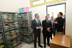 محافظ الجيزة يتفقد مقر الجهاز التنفيذي لمشروع الجبانات في ٦ أكتوبر