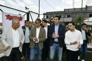 وزير الرياضة ومحافظ الجيزة يفتتحان مركز التنمية الشبابية بزايد