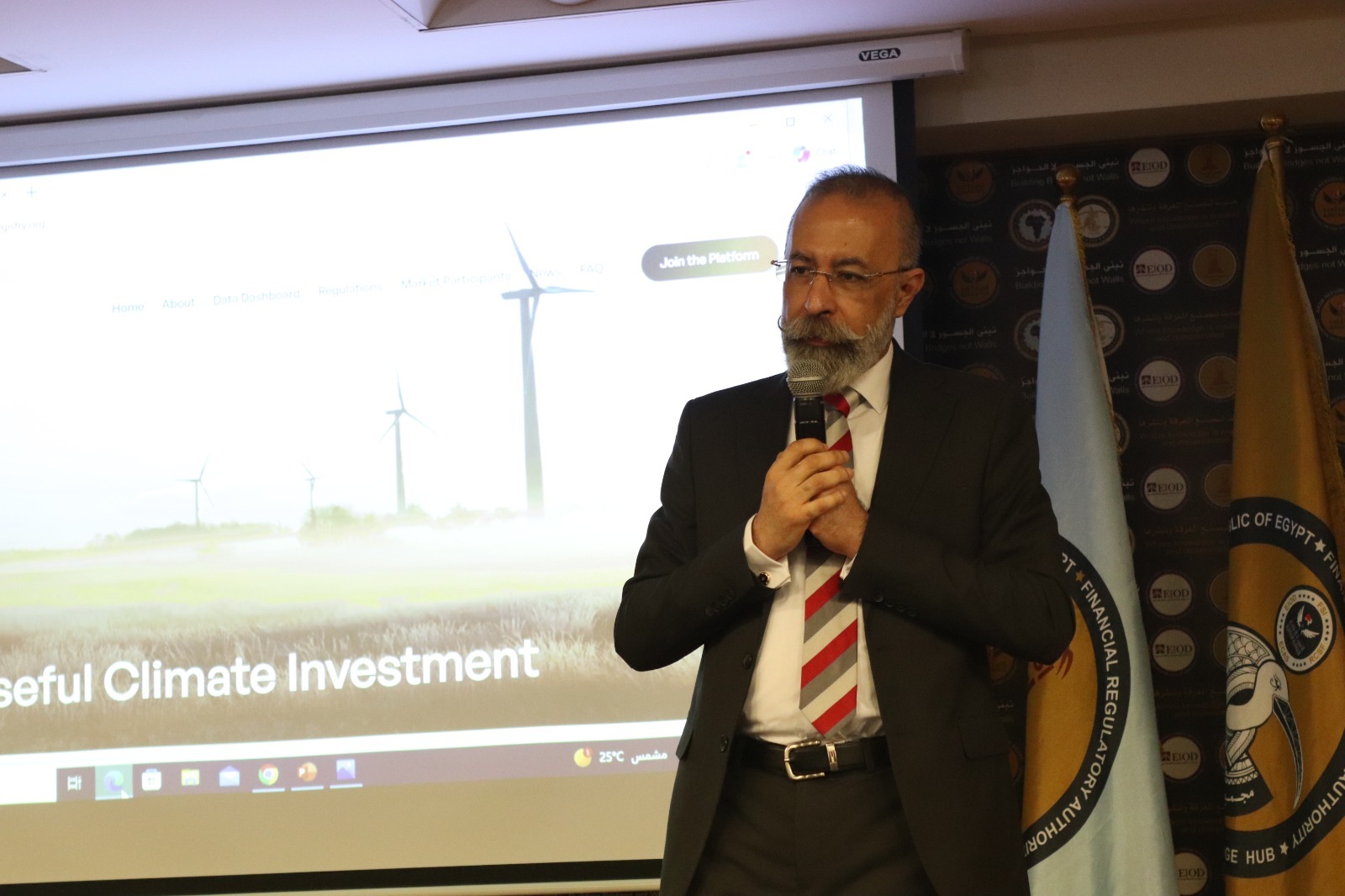 الرقابة المالية تنظم ورشة عمل عن آليات إفصاح الشركات عن الانبعاثات الكربونية وكيفية تعويضها