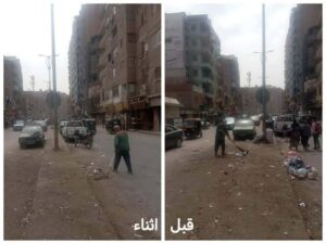 جولة تفقدية لمحافظ الجيزة بمتفرعات شارعي فيصل والهرم وعثمان محرم