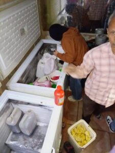 ضبط ألبان غير صالحة بمطاي وغلق 34 منشأة مخالفة خلال 72 ساعة