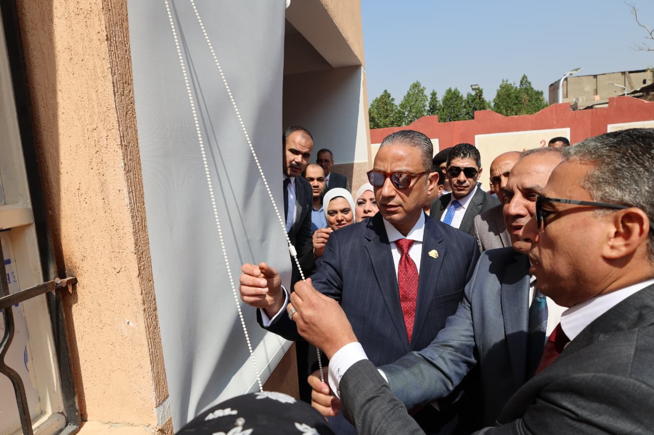 محافظ الجيزة يفتتح مدرستي المدينة المنورة الرسمية لغات وخاتم المرسلين الابتدائية بإمبابة