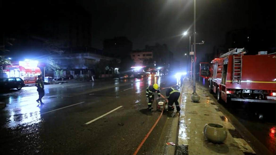 الداخلية ترفع الجاهزية لمواجهة الأمطار وتأمين الطرق (صور)