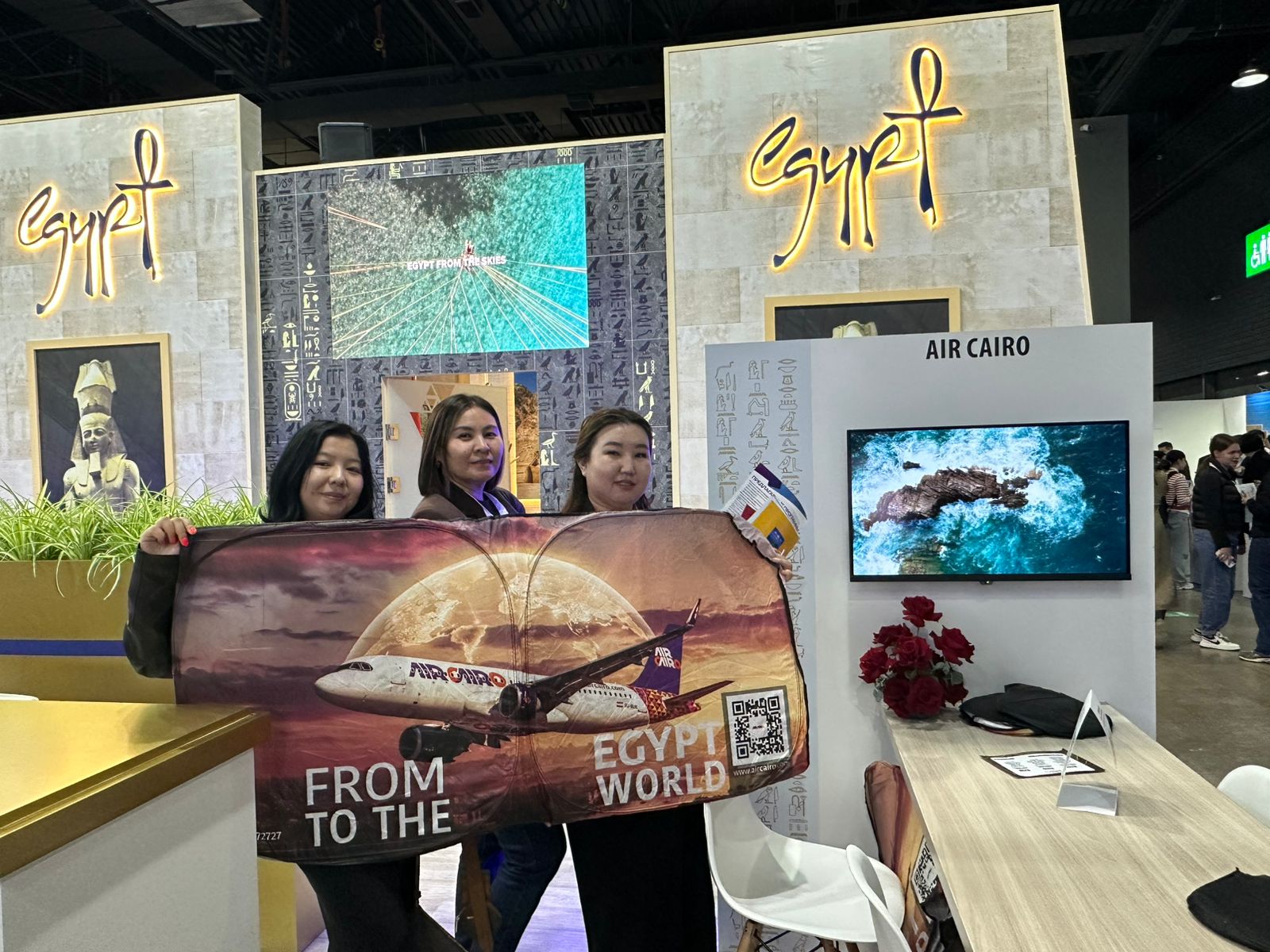 مشاركة متميزة لإيركايرو” بمعرض KITF 2026 السياحي بكازاخستان”